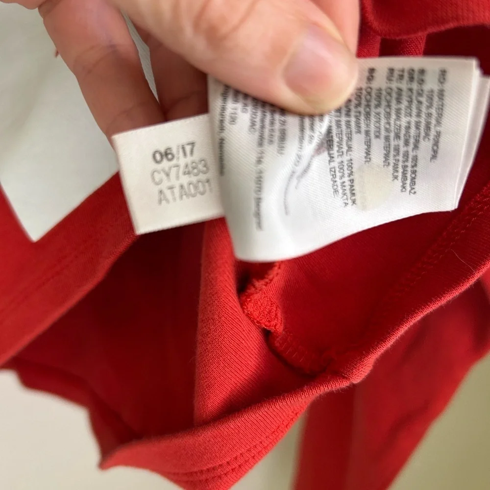 adidas Originals Women's Bold Age Cropped Sweatshirt in red - Picture 10 of 14